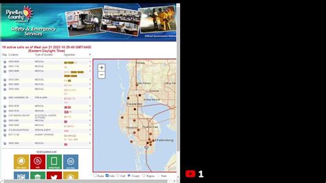 pinellas active calls|pinellas 911 active calls map.